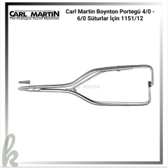 Carl Martin Boynton Portegü 4/0 - 6/0 Süturlar İçin 1151/12